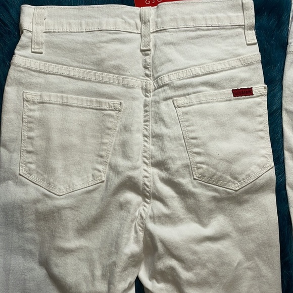 GJG DENIM High Waisted Destroyed White Denim Jeans - Picture 11 of 11